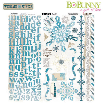 BoBunny Woodland Winter Combo Stickers (15503135)