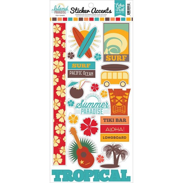 Echo Park Island Paradise Stickers