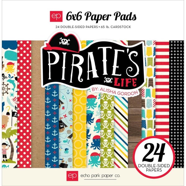 Echo Park Pirates' Life Paper Pad 6X6" (PL89023)