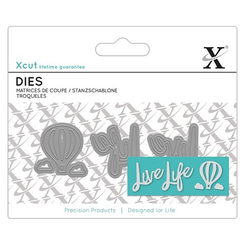 Xcut - Mini Sentiment Die Live Life (3pcs) (XCU 504053)