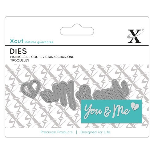 Xcut Mini Sentiment Die (4pcs) - You & Me (XCU 504055)