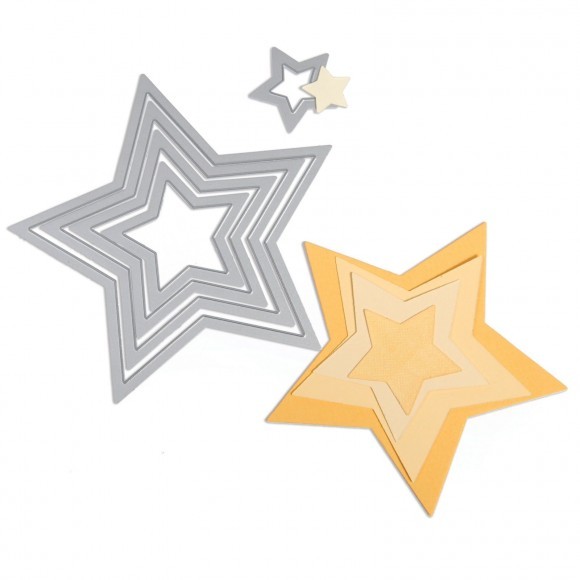 Sizzix - Framelits Die Set 5pk Stars (657567)