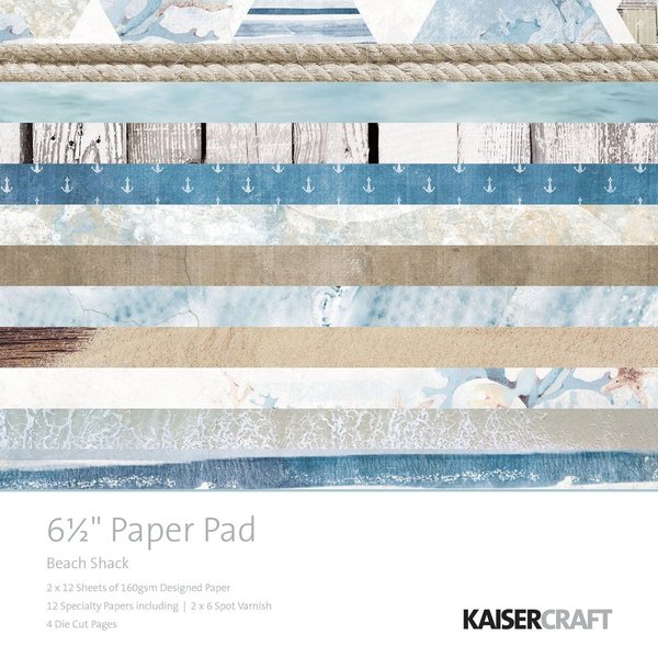 kaisercraft Beach Shack Paper Pad 6,5*6,5" (PP1037)