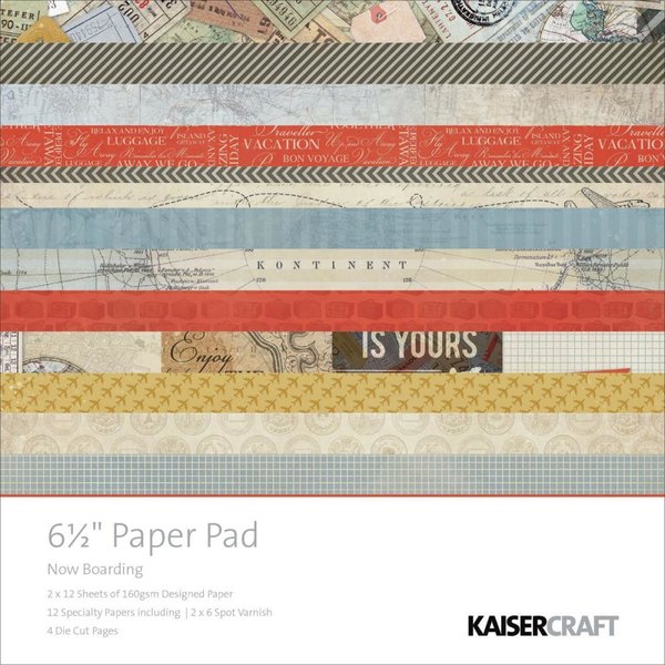 kaisercraft Now Boarding Paper Pad 6,5*6,5" (PP929)