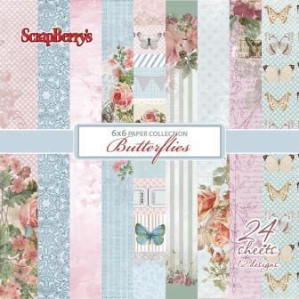 Scrapberry's: Butterflies Paper Collection Set 6*6" (SCB220606614)