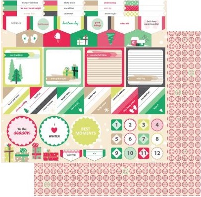 Scrapberry's: Happy Holiday Accents ENG (SCB220605508B)