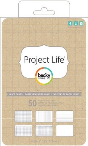 Project Life Kraft 4"X6" Cards 50/Pkg (380491)