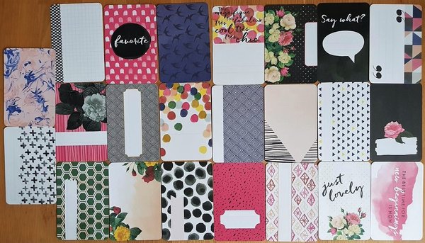 Project Life: Modern 23st 4''x6'' journalings cards