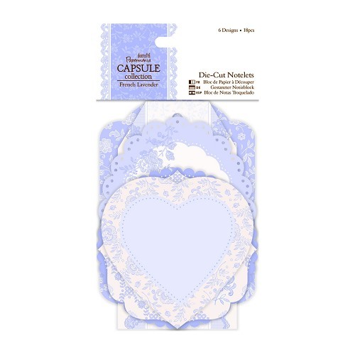 Papermania Capsule - French Lavender - Die-cut Notelets (18pcs) (PMA 157239)