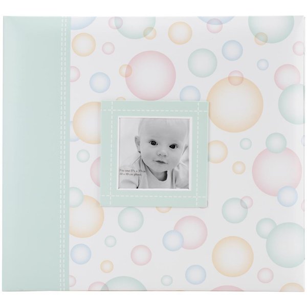 MBI: Baby Post Bound Album Bubbles W/Window 12"X12" (860073)