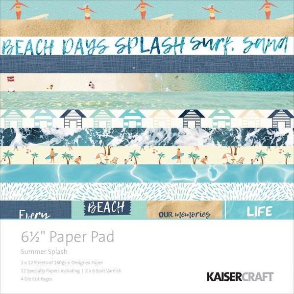 Kaisercraft - Summer Splash Paper Pad 6,5*6,5" (PP1031)