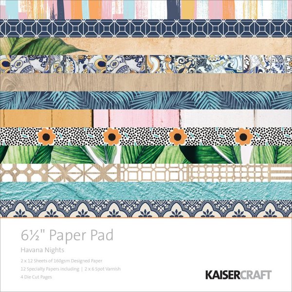 Kaisercraft - Havana Nights Paper Pad 6,5*6,5" (PP1035)