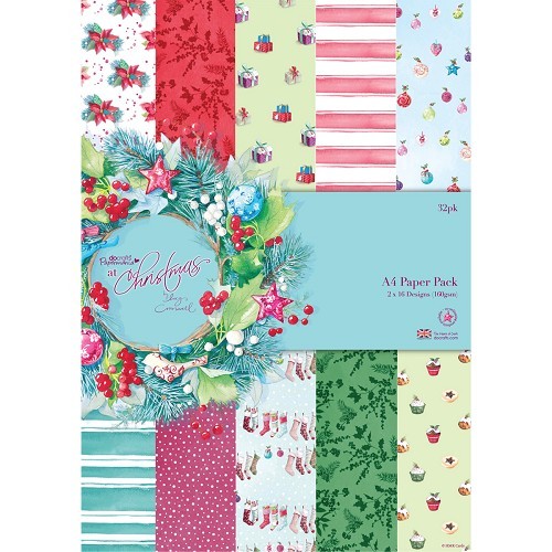 Docrafts: Lucy Cromwell A4 Paper Pack (32pk) - At Christmas (PMA 160151)