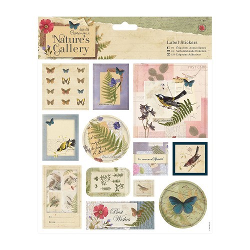 Docrafts: Nature's Gallery 8 x 8 Label Stickers (12pcs)