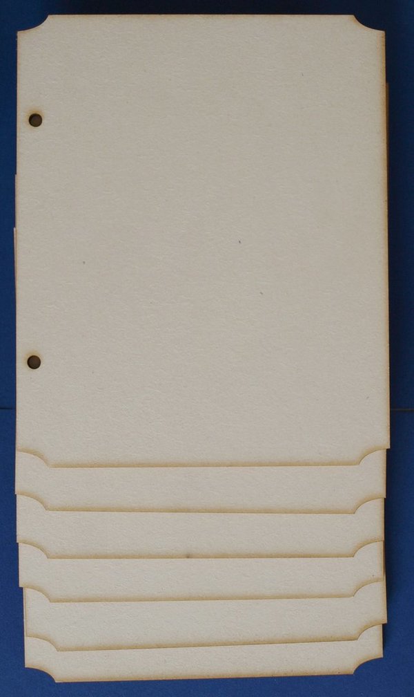 Scrapbook 14,5 x 12 cm 1 dicht blad 3 mm dik houtboard