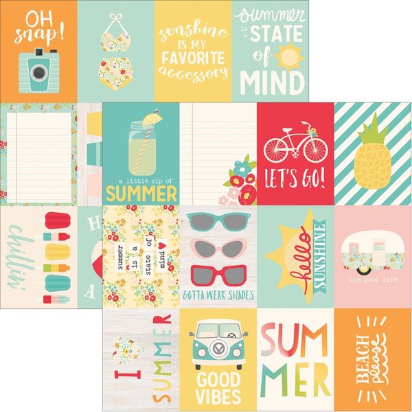 Simple Stories - Summer Days 3"X4" Journaling Cards (SDELE -  9110)