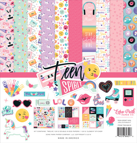 Echo Park - Teen Spirit Girl 12x12 Inch Collection Kit (TSG184016)