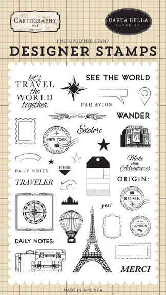 Carta Bella See The World Clear Stamps (CBCA97040)