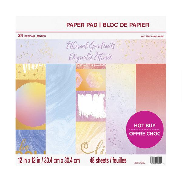 Craft Smith: Ethereal Gradients 12x12 Inch Paper Pad (MSE5207)