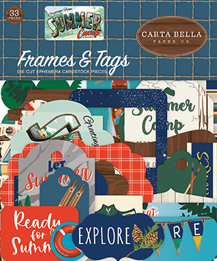 Carta Bella Summer Camp Frames & Tags (CBSC119025)
