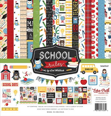 Echo Park - School Rules 12x12 Inch Collection Kit (SCR215016)