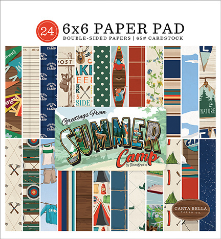 Carta Bella - Summer Camp 6x6 Inch Paper Pad (CBSC119023)