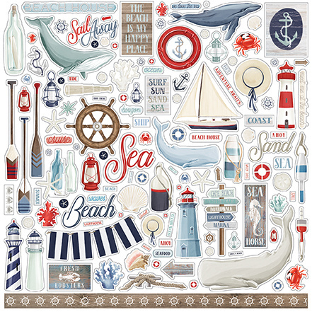 Carta Bella By The Sea 12x12 Inch Element Sticker (CBBS120014)
