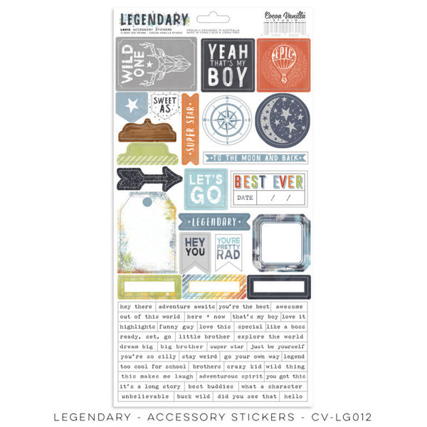 Cocoa Vanilla LEGENDARY - Accessory Stickers (CV-LG012)