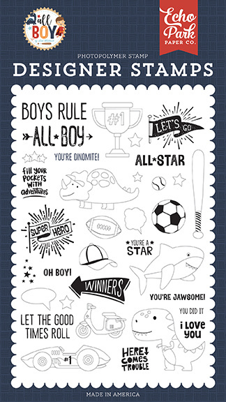 Echo Park - All Boy You're A Star Clear Stamps (ALB207043)