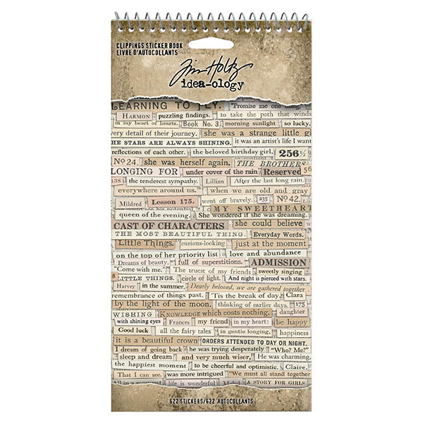 Idea-ology Tim Holtz - Clipping Stickers Book (TH94030)
