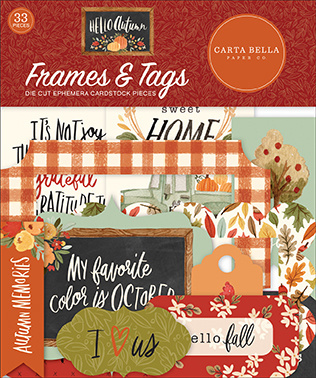 Carta Bella Hello Autumn Frames & Tags (CBHEA122025)