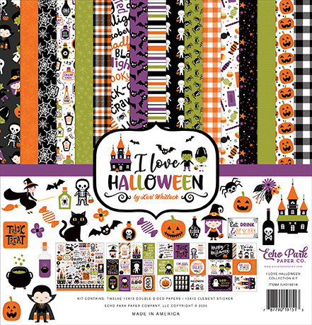 Echo Park - I Love Halloween 12x12 Inch Collection Kit (ILH218016)