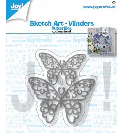 Joy!Crafts Snijstencil sketch art vlinders (6002-1462)