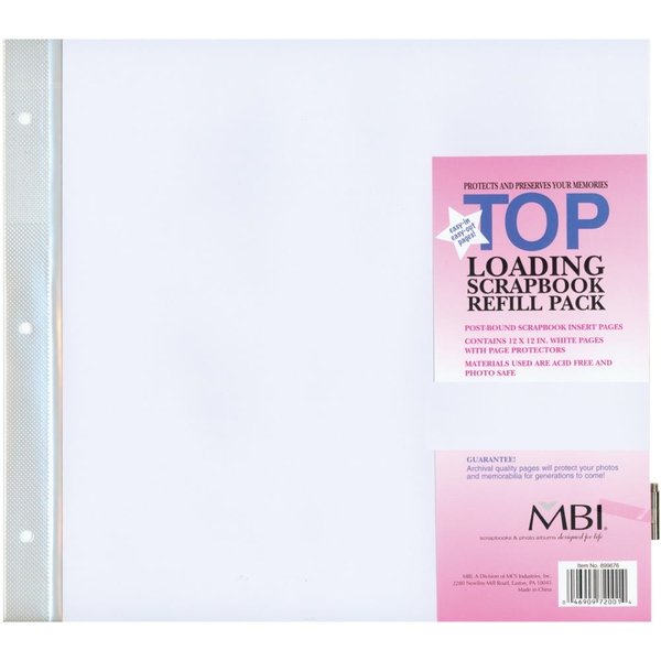 MBI Page Protectors 12"X12"  6 insteekhoes (899676)
