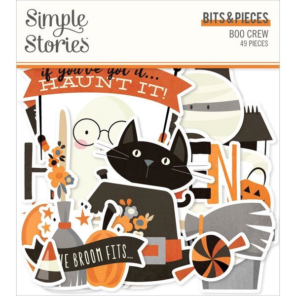 Simple Stories Boo Crew Bits & Pieces Die-Cuts 49/Pkg (BCR13815)