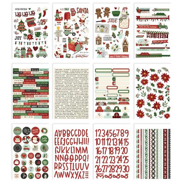 Simple Stories - Jingle All The Way, 432/Pkg Sticker Book 12/Sheets (JGL13718)
