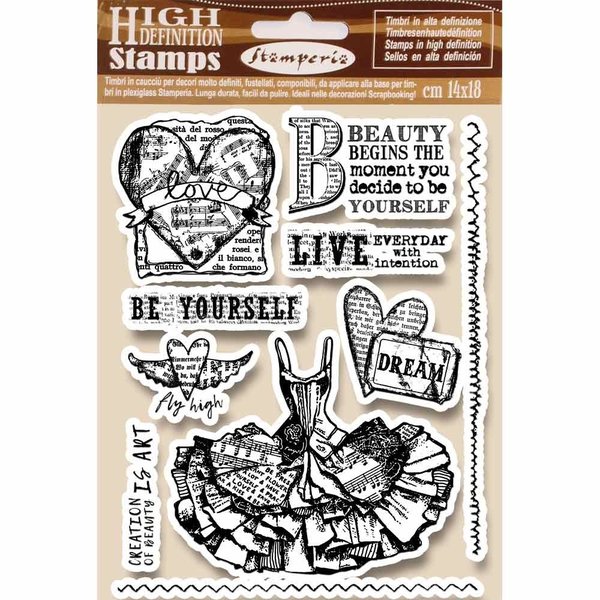 Stamperia - Fly High Natural Rubber Stamp (WTKCC165)