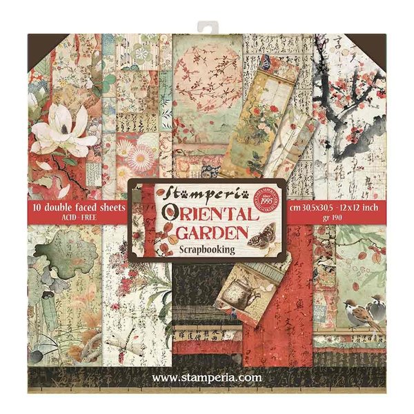 Stamperia - Oriental Garden 12x12 Inch Paper Pack (SBBL58)