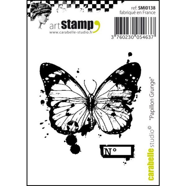 Carabelle Studio - Stamp papillon grunge (SMI0138)