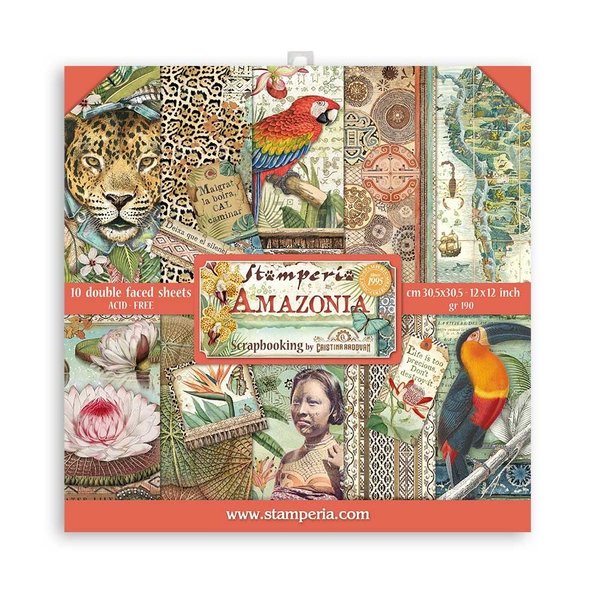 Stamperia Amazonia 12x12 Inch Paper Pack (SBBL83)
