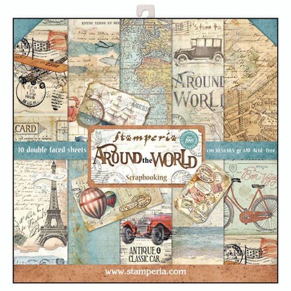 Stamperia - Around the World 12x12 Inch Paper Pack (SBBL28)