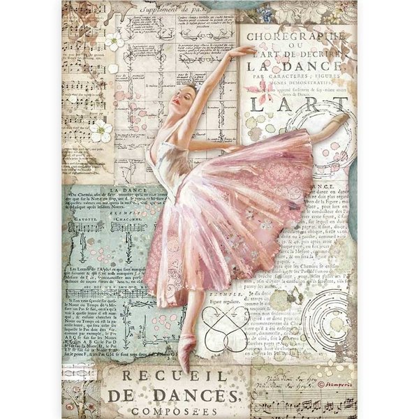 Stamperia - Rice Paper A4 Passion Dancer (1 pcs) (DFSA4543)