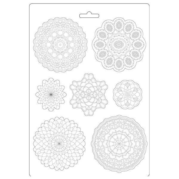 Stamperia Soft Mould A4 Passion Round Lace (K3PTA494)