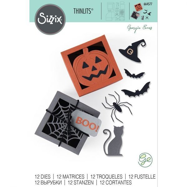 Sizzix - Thinlits Die Set 12PK Box Spooky Silhouette (664577)