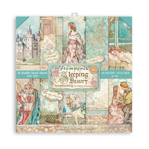Stamperia - Sleeping Beauty 12x12 Inch Paper Pack (SBBL89)