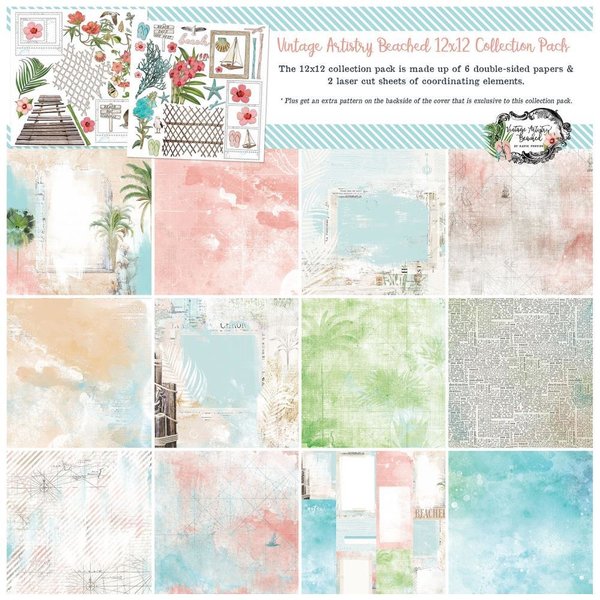 49 And Market Vintage Artistry Beached Collection Pack 12"X12" (VTB34468)