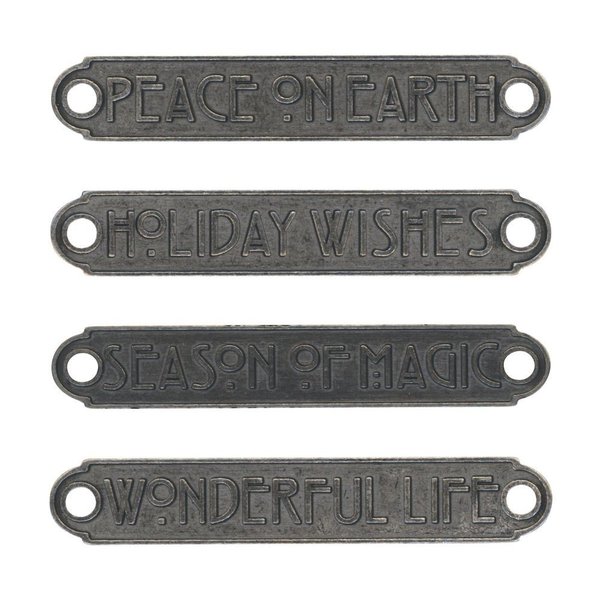 Idea-ology Tim Holtz Christmas Word Plaques (TH94203)