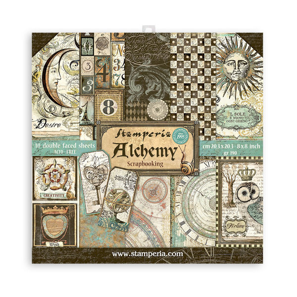 Stamperia Alchemy 8x8 Inch Paper Pack (SBBS51)