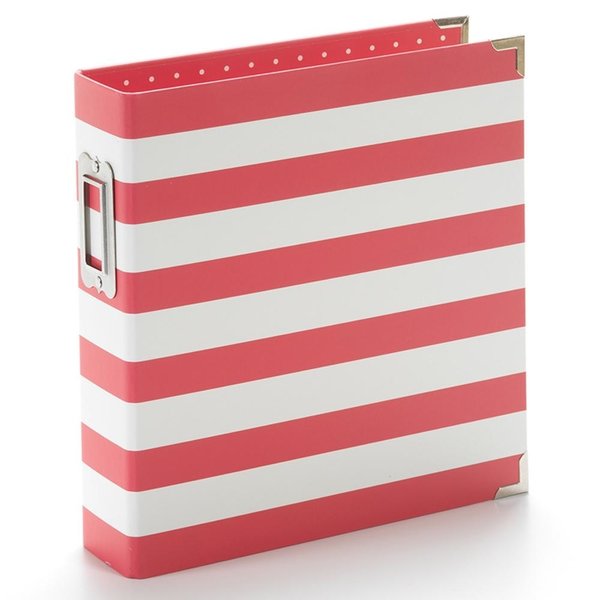 Simple Stories - SN@P! Designer Binder 6x8 Inch Red Stripe (10774)