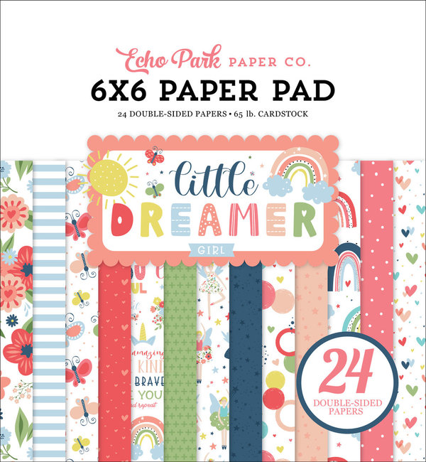 Echo Park - Little Dreamer Girl 6x6 Inch Paper Pad (LD237023)